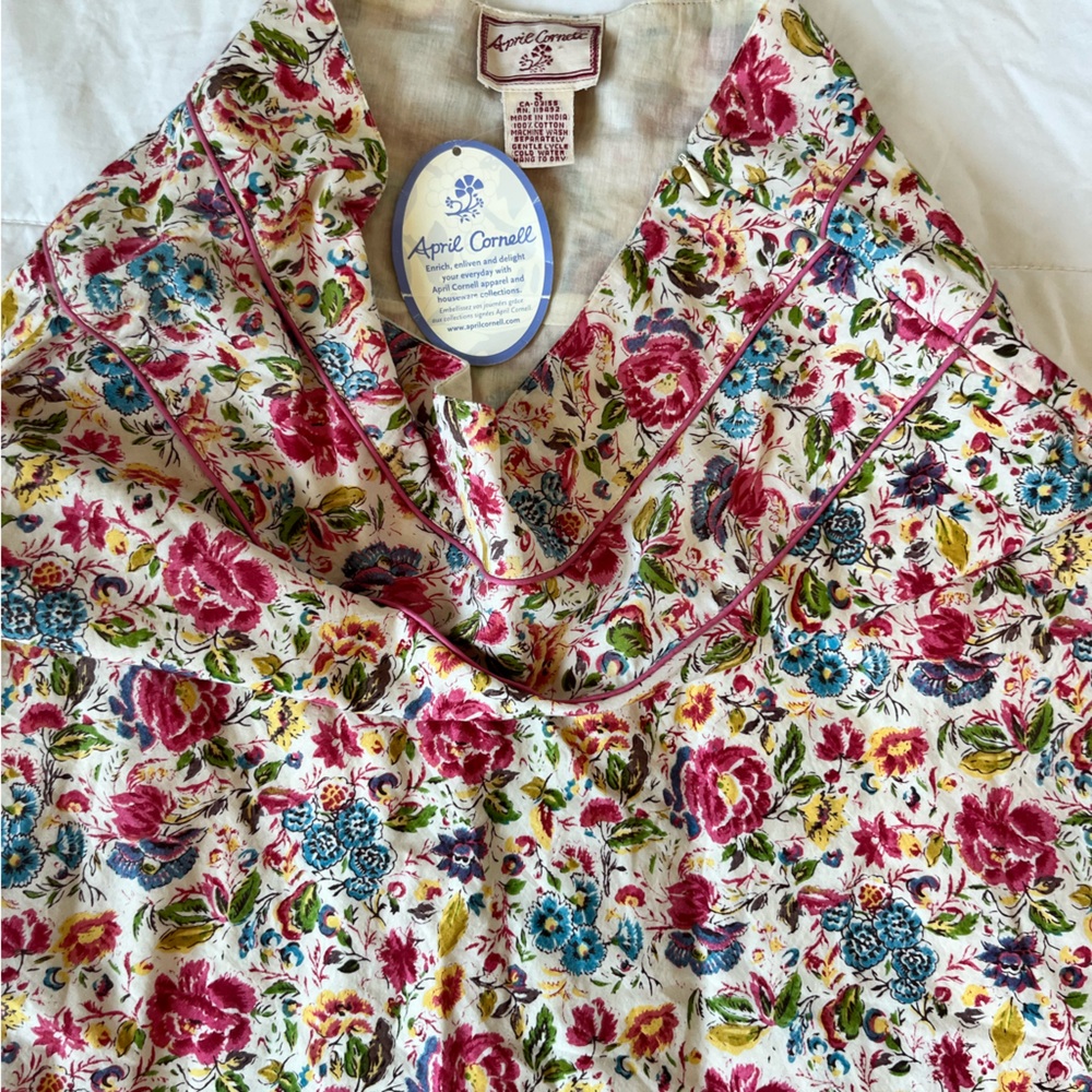NWT S Floral Long Maxi Spring/ Summer Skirt 100% cotton🌼